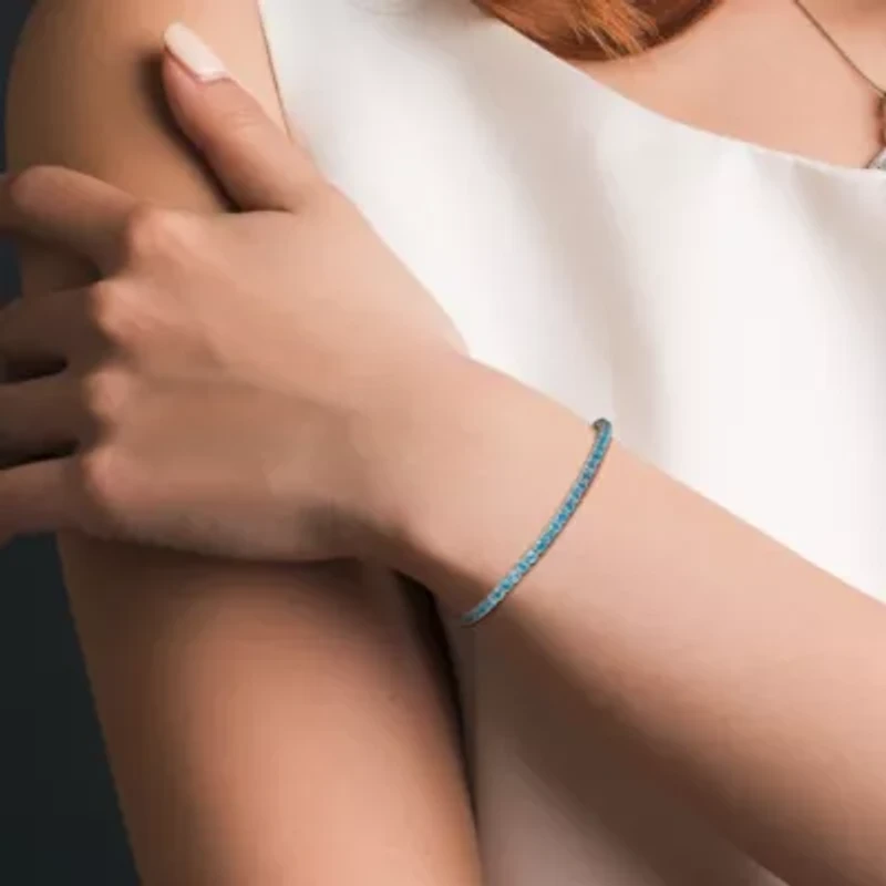 London Blue Topaz Bracelet in Sterling Silver