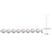 6-6.5mm Chinese Akoya Cultured Pearl Necklace in 14k Yellow Gold