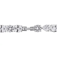 Lab Created Created White Sapphire Necklace in Sterling Silver