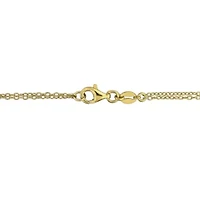Lab Created Created Ruby Bracelet in Yellow Plated Sterling Silver, 7.25-in