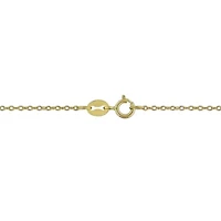 Lab Created Created Ruby Necklace Yellow Plated Sterling Silver, 17"