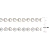 2 Pc Set of 7-7.5mm Freshwater Cultured Pearl Necklace & Bracelet in Sterling Silver