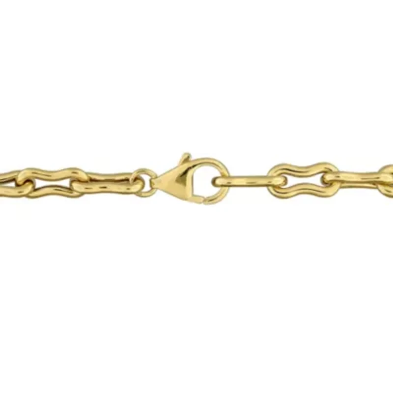 Amethyst Bracelet in Yellow Plated Sterling Silver, 7.25-in