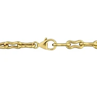 Amethyst Bracelet in Yellow Plated Sterling Silver, 7.25-in