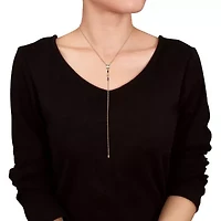 Lab Created Multi-Gemstone Necklace in Yellow Plated Sterling Silver, 18"+1"ext