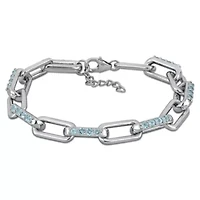 Sky Blue Topaz Bracelet in Sterling Silver, 7"+1" ext.