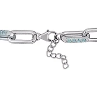Sky Blue Topaz Bracelet in Sterling Silver, 7"+1" ext.