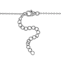 Lab Created Multi-Gemstone Necklace in Sterling Silver, 18"+2"ext