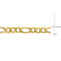 Men's 8.3mm Figaro Bracelet in 10K Yellow Gold