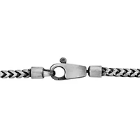 Men's Franco Link Necklace and Bracelet Set in Sterling Silver