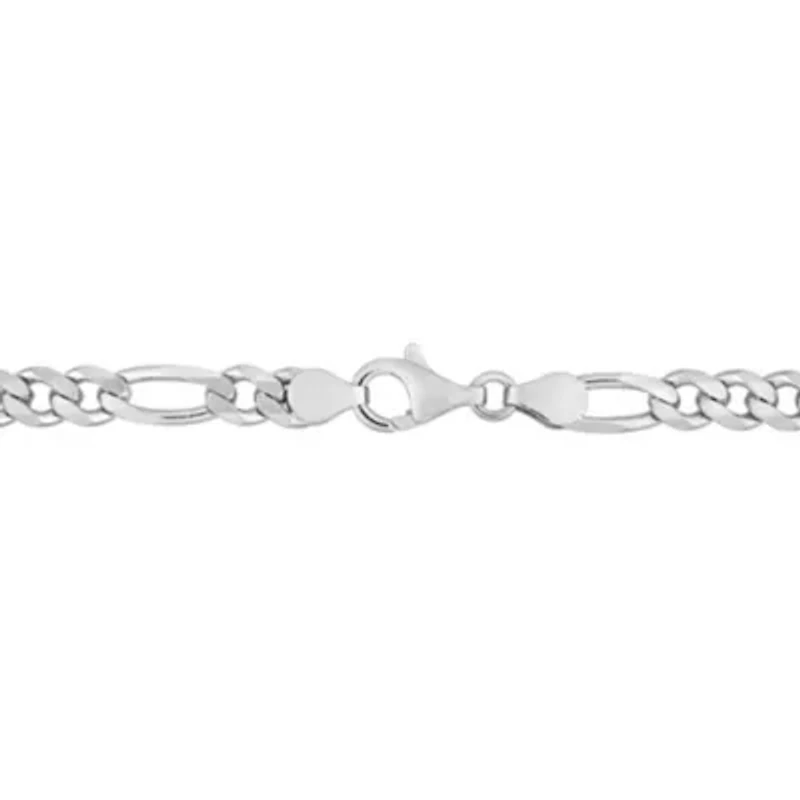 Men's 5.5mm Figaro Link Chain Necklace and Bracelet Set in Sterling Silver