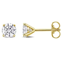 Lab Created Lab Grown Diamond Earrings in 14k Yellow Gold