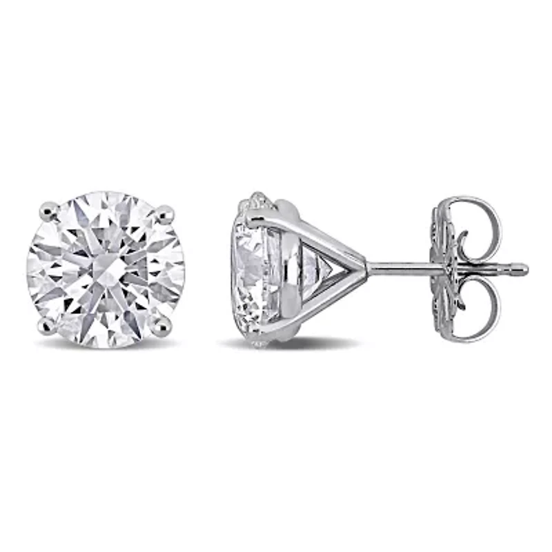 Lab Created Lab Grown Diamond Stud Earrings in 14k White Gold