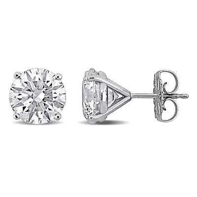 Lab Created Lab Grown Diamond Stud Earrings in 14k White Gold