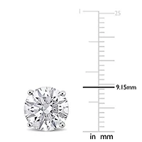 Lab Created Lab Grown Diamond Stud Earrings in 14k White Gold