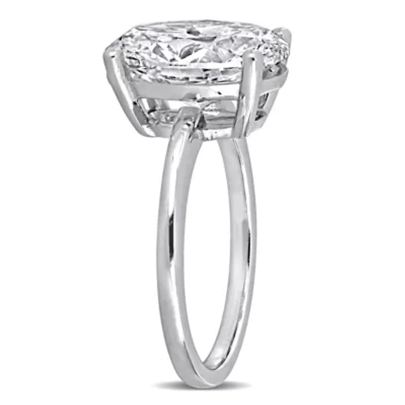 Lab Grown Diamond Solitaire Ring 14k White Gold
