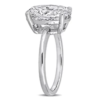 Lab Grown Diamond Solitaire Ring 14k White Gold