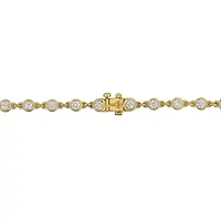Lab Created Lab Grown Diamond Bracelet in 10k Yellow Gold, 7"