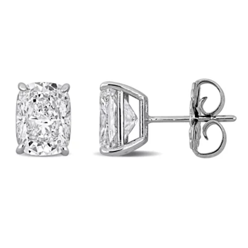 Lab Created Lab Grown Diamond Stud Earrings in 14k White Gold