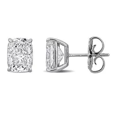 Lab Created Lab Grown Diamond Stud Earrings in 14k White Gold