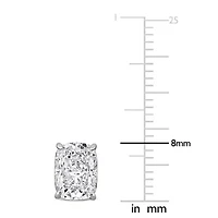 Lab Created Lab Grown Diamond Stud Earrings in 14k White Gold