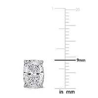 Lab Created Lab Grown Diamond Stud Earrings in 14k White Gold