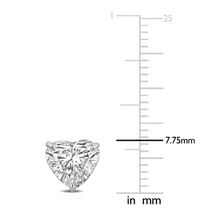 Lab Created Lab Grown Diamond Stud Earrings in 14k White Gold