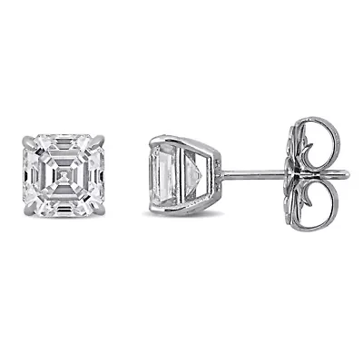 Lab Created Lab Grown Diamond Stud Earrings in 14k White Gold