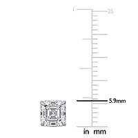 Lab Created Lab Grown Diamond Stud Earrings in 14k White Gold