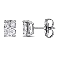 Lab Created Lab Grown Diamond Stud Earrings in 14k White Gold