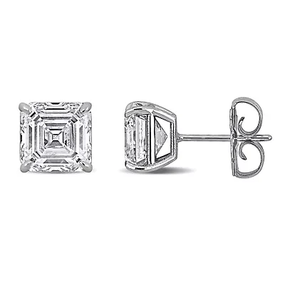 Lab Created Lab Grown Diamond Stud Earrings in 14k White Gold