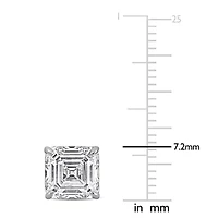 Lab Created Lab Grown Diamond Stud Earrings in 14k White Gold