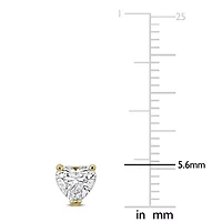 Lab Created Lab Grown Diamond Post Earrings in 14k Yellow Gold