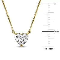 Lab Created Lab Grown Diamond Necklace in 14k Yellow Gold, 17"