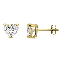 Lab Created Lab Grown Diamond Stud Earrings in 14k Yellow Gold
