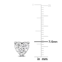 Lab Created Lab Grown Diamond Stud Earrings in 14k White Gold