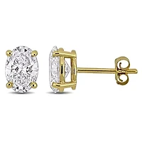 Lab Created Lab Grown Diamond Stud Earrings in 14k Yellow Gold