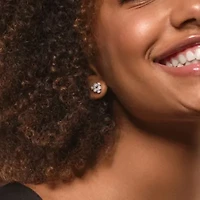 Lab Created Lab Grown Diamond Stud Post Earrings in Sterling Silver