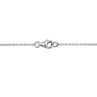 Lab Created Lab Grown Diamond Necklace in Sterling Silver, 17"