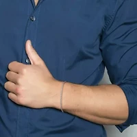 2 Piece Set of Men's 2.2mm Rope Chain Necklace & Bracelet in Sterling Silver, 20" & 9"