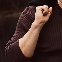 2 Piece Set of Men's 2.2mm Rope Chain Necklace & Bracelet in Yellow Plated Sterling Silver - 20" & 9"