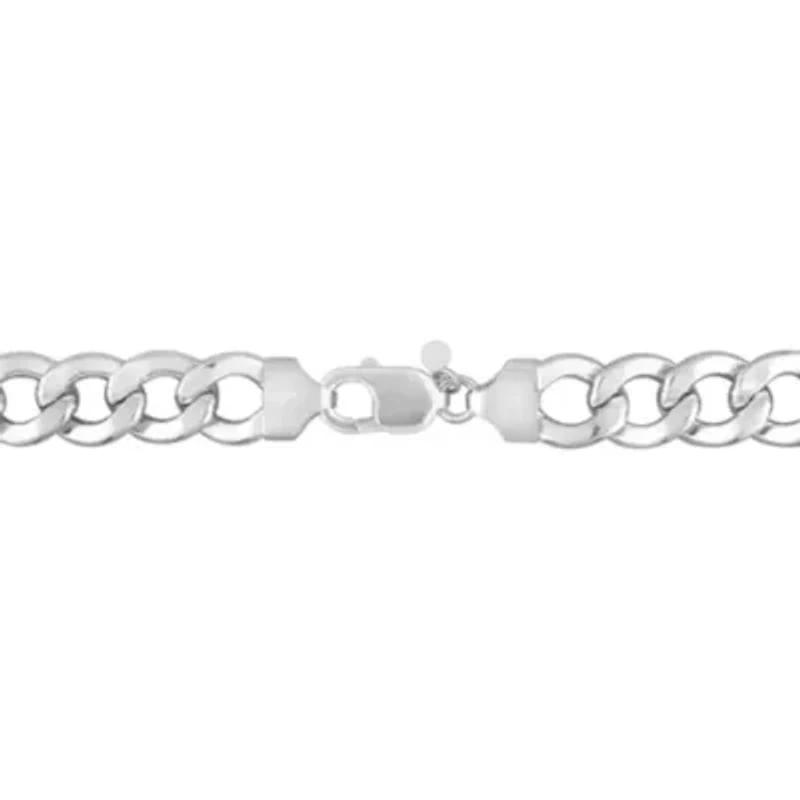 2 Piece Set of Men's 12.5mm Curb Link Chain Necklace & Bracelet in Sterling Silver, 24" & 9"
