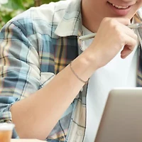 2 Piece Set of Men's 3mm Figaro Rolo Necklace & Bracelet in Sterling Silver, 20" & 9"