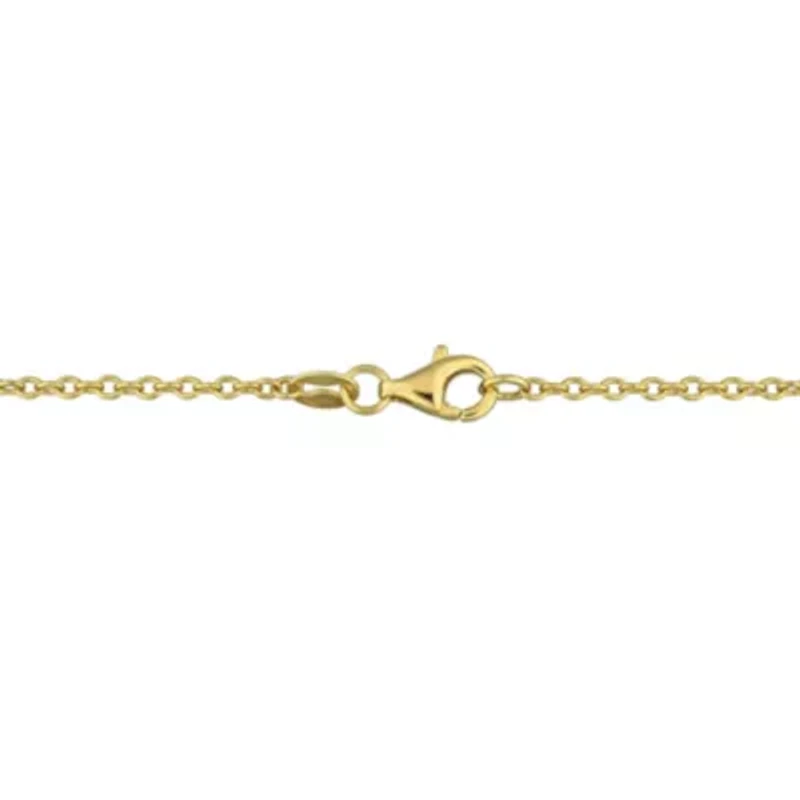 Sky Blue & WhiteTopaz, Rose de France, Amethyst, Peridot & Citrine Necklace in Yellow Plated Sterling Silver, 17"