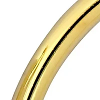 32mm Round Hoop Earrings in Yellow Plated Sterling SIlver