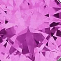 Lab Created Created Pink Sapphire & Created White Sapphire Necklace in Sterling Silver, 16"+2"ext