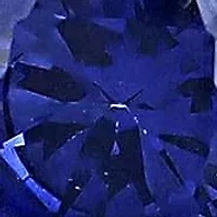 Lab Created Created Blue Sapphire & Created White Sapphire Bracelet in Sterling Silver, 7.25"