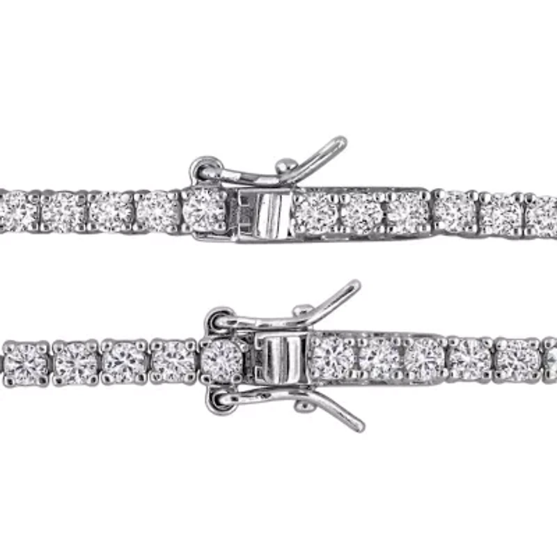 Lab Created 2-Piece Set of Created Ruby & Created White Sapphire Bracelet & Necklace in Sterling Silver - 7.25 in + 17 in