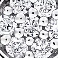 2-Piece Set of Diamond Flower Earrings & Pendant with Chain in Sterling Silver - 18 in