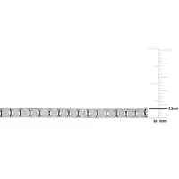 Lab Grown Diamond Tennis Bracelet in Sterling Silver - 7"